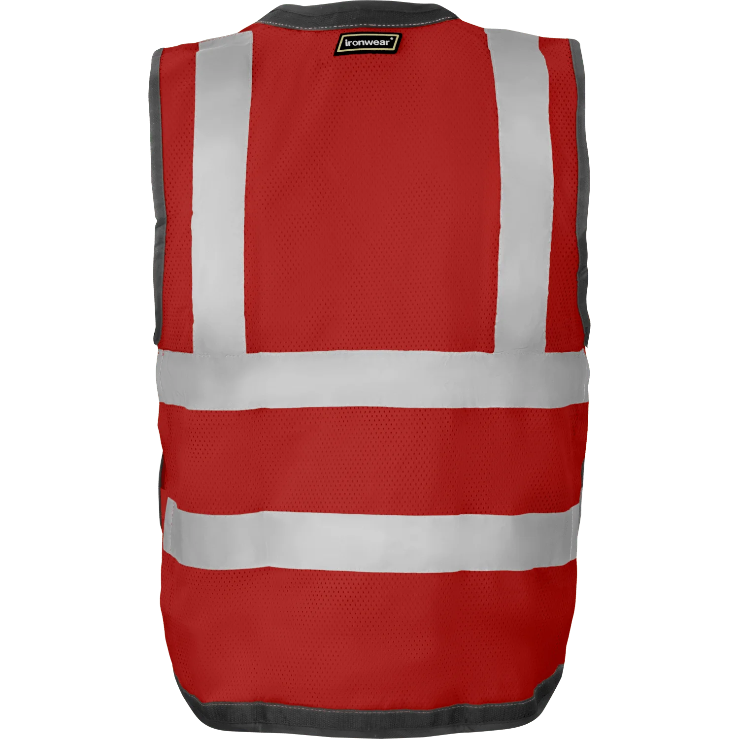 Ironwear 1279 Safety Vest w/ Snap Button Closure, Radio Clips & ID Holder
