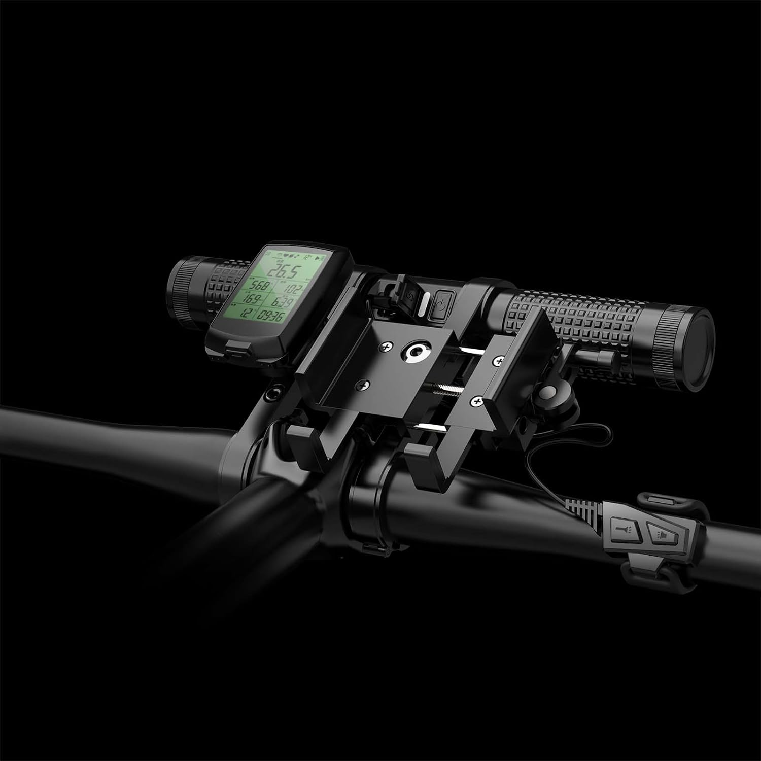 Bike Light Set,USB Rechargeable Bicycle Light,BikeTaillights,2400lumens Multi-Functional Bicycle Light Comes with a Bike Phone Mount & Bike Computer Mount and a Built-in 10000mAh Power Bank.