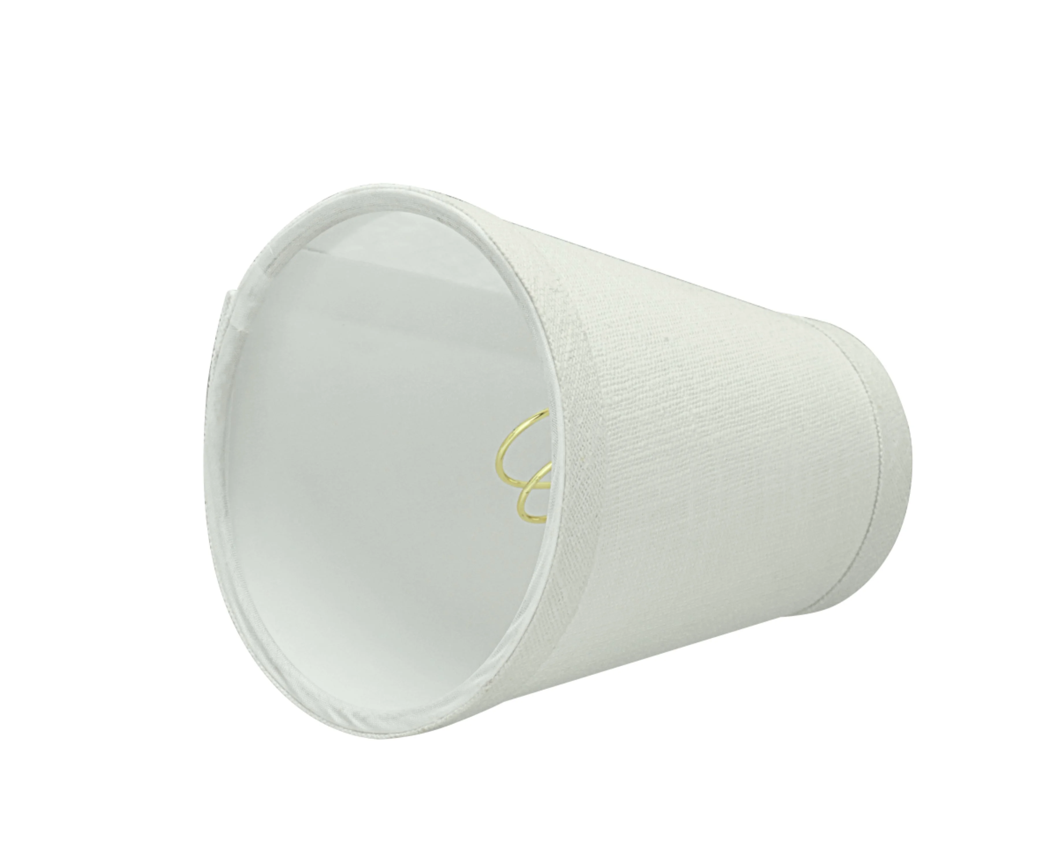 Aspen Creative 32664-9 Small Hardback Empire Shape Chandelier Clip-On Lamp Shade Set (9 Pack), Transitional Design in White, 4