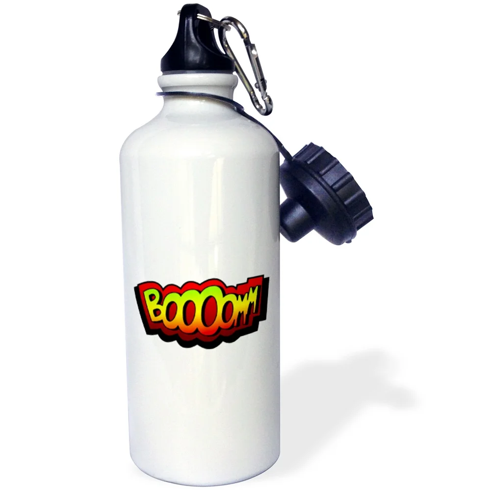 Super hero fight expression Boom fist fistfight superhero Booom Boooom explosion 21 oz Sports Water Bottle wb-160146-1