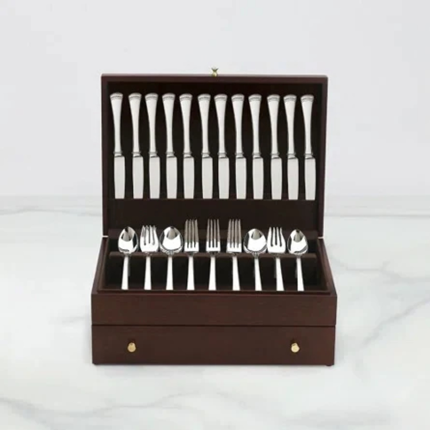Lenox Mahogany Flatware Chest
