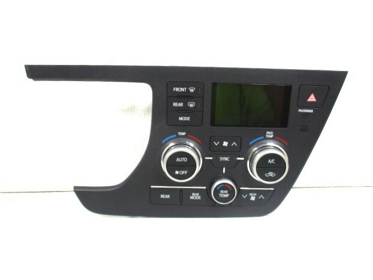 Pre-Owned 15 16 17 Toyota Sienna Front Auto 3 Zone Temperature AC Heater Control OEM LKQ (Good)