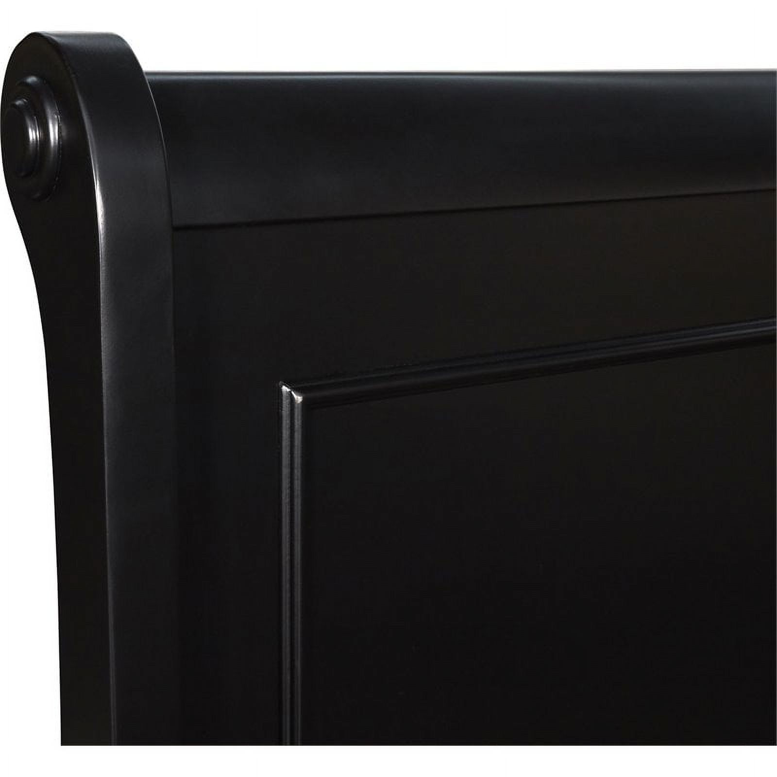 New Classic Furniture Belle Rose 5/0 Solid Wood Queen Bed in Black Cherry