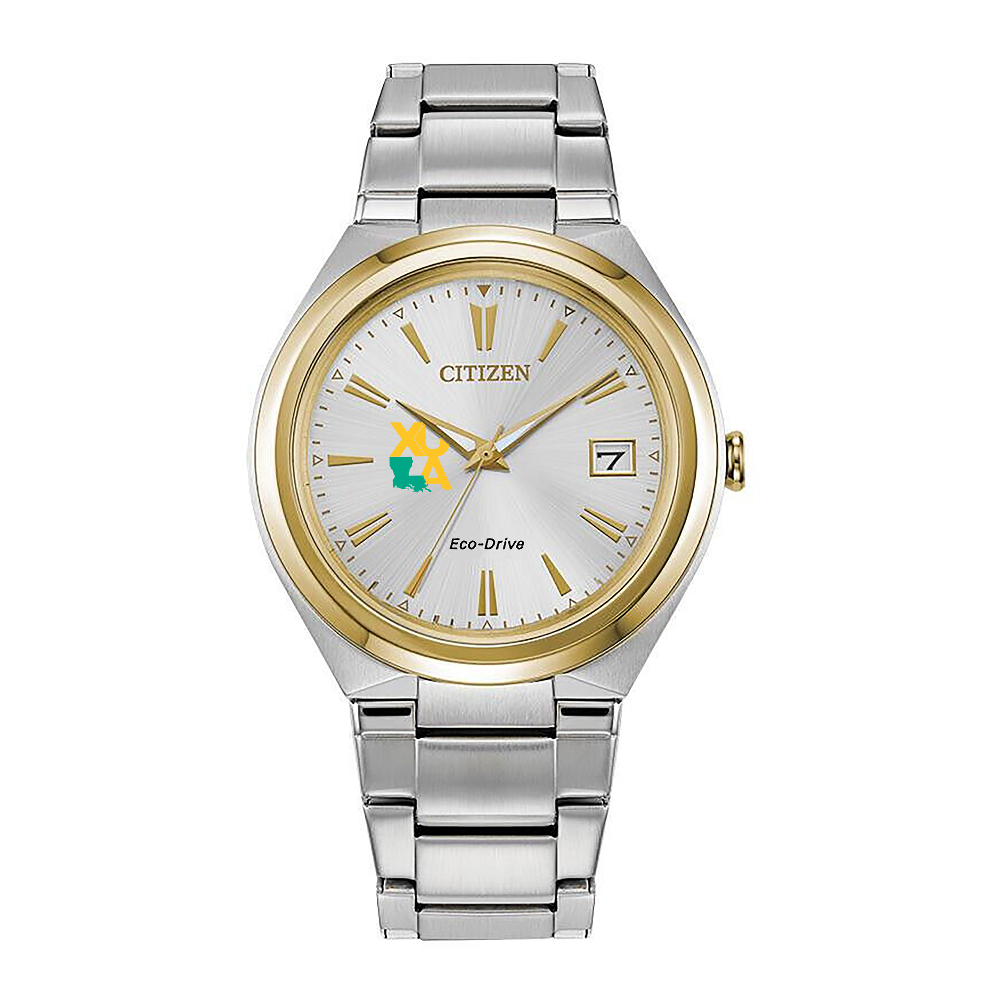 Women's Citizen Watch Silver Xavier University of Louisiana Gold Rush Citizen Eco-Drive Two-Tone Watch