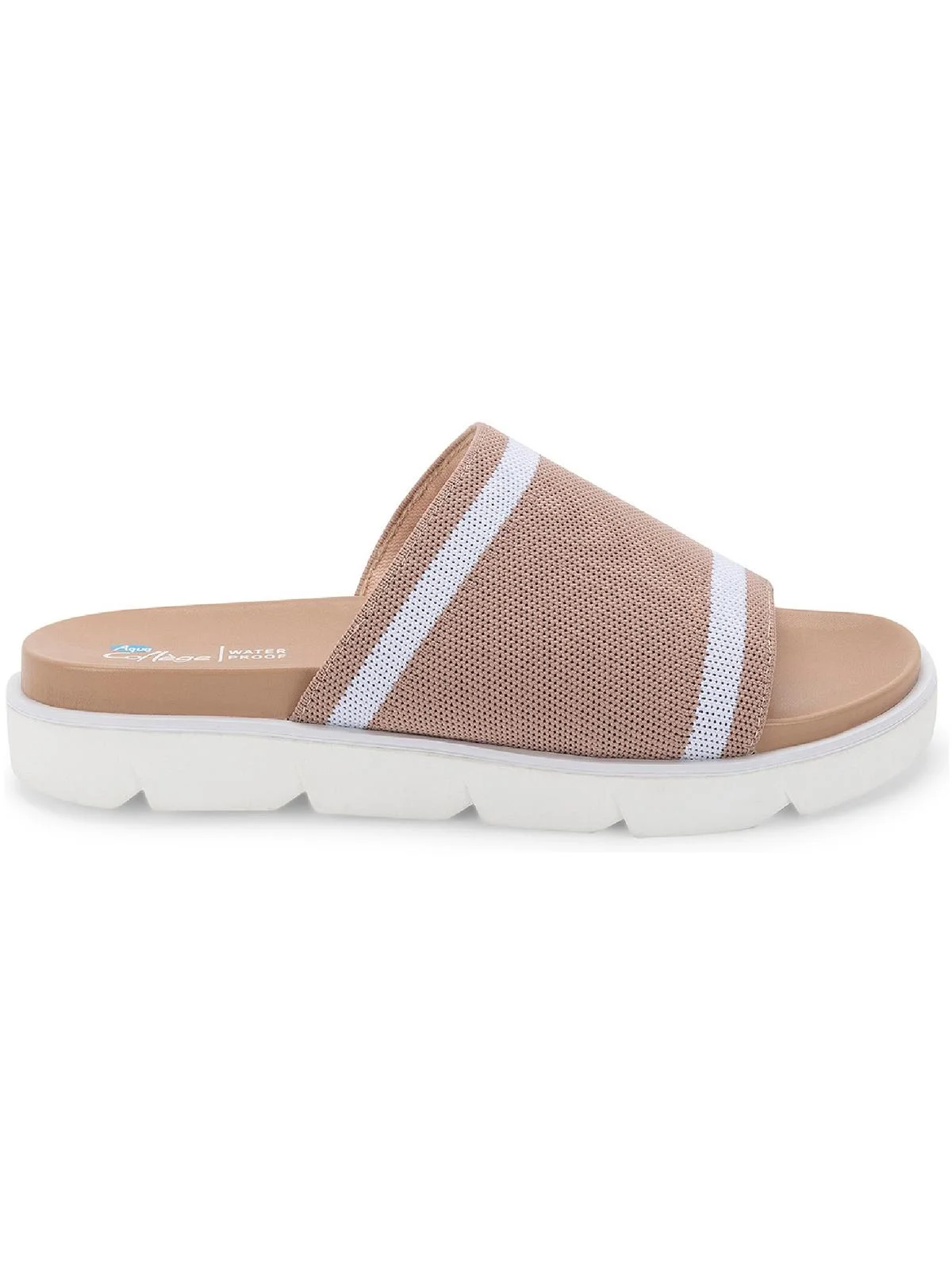 Aqua College Womens Katlina Slide On Open Toe Pool Slides