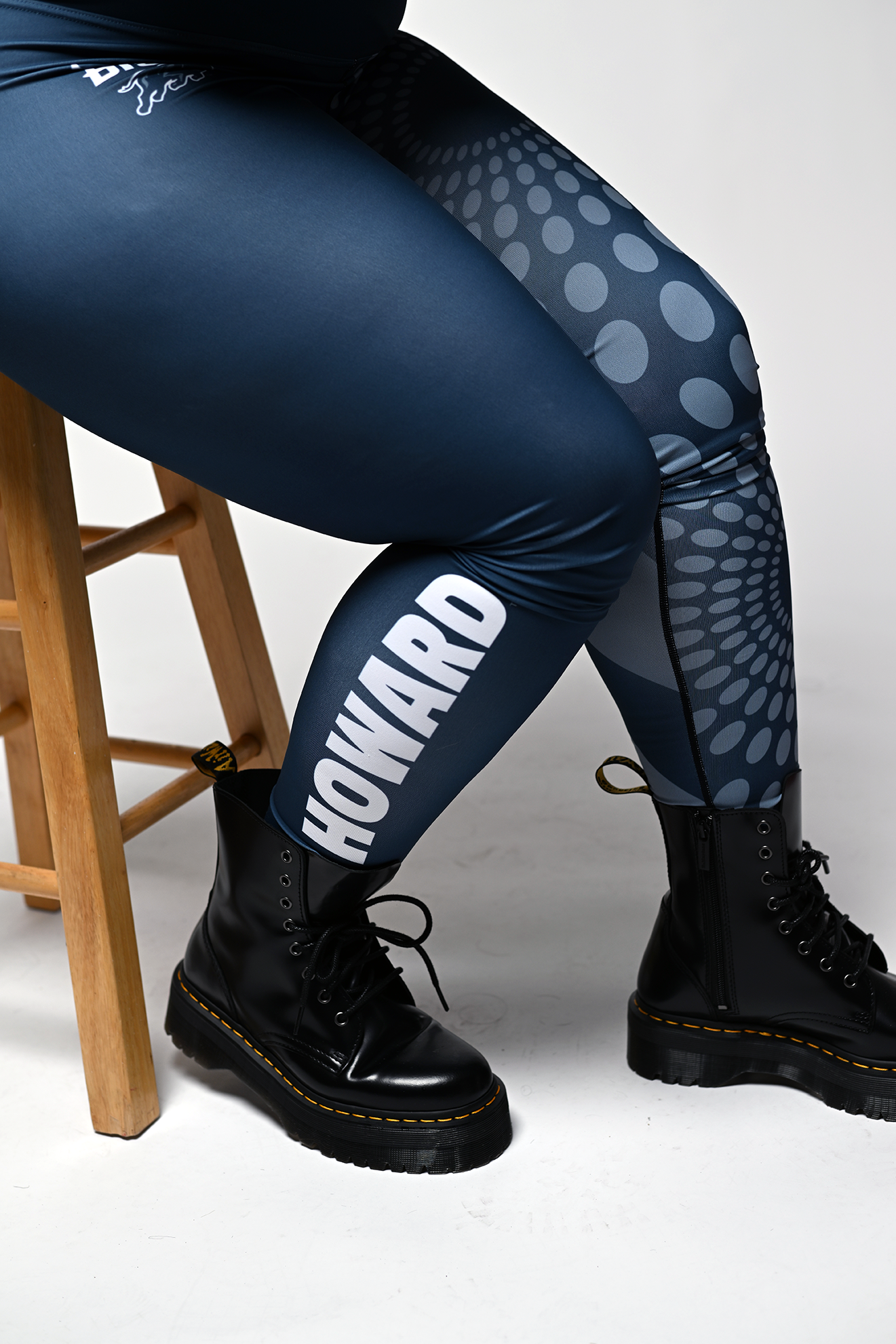 Howard University Bison Ankara Print Leggings