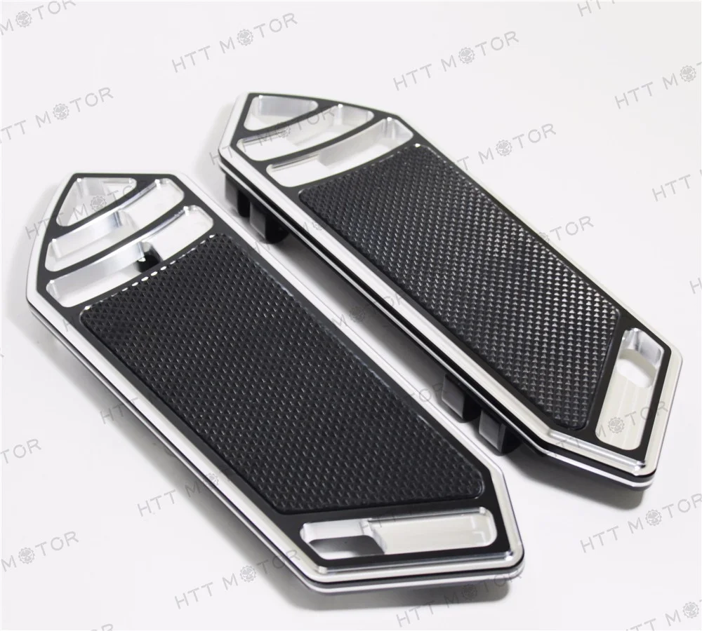 HTTMT- Cut Rider Front FootBoard Floorboard Fit Harley Touring Softail 84-15 Black