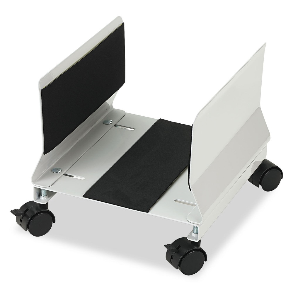 Metal Mobile Cpu Stand, 10-1/4w X 10-5/8d X 9-3/4h, Light Gray