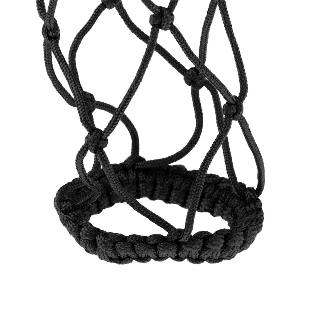 Black Polyester Water Drinking Bottle Net Carrier Dropping