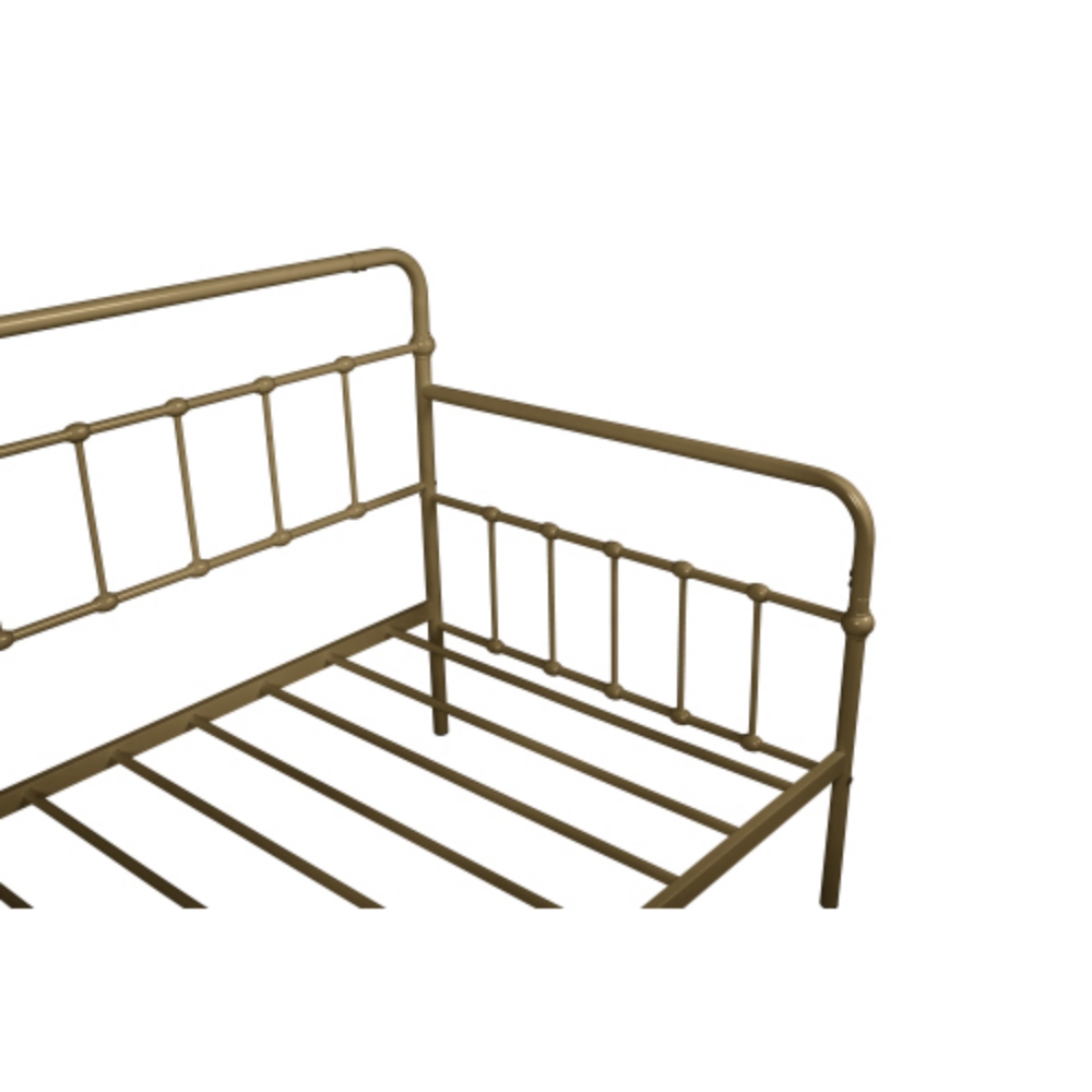 Metal Frame Daybed with trundle Bronze + Metal