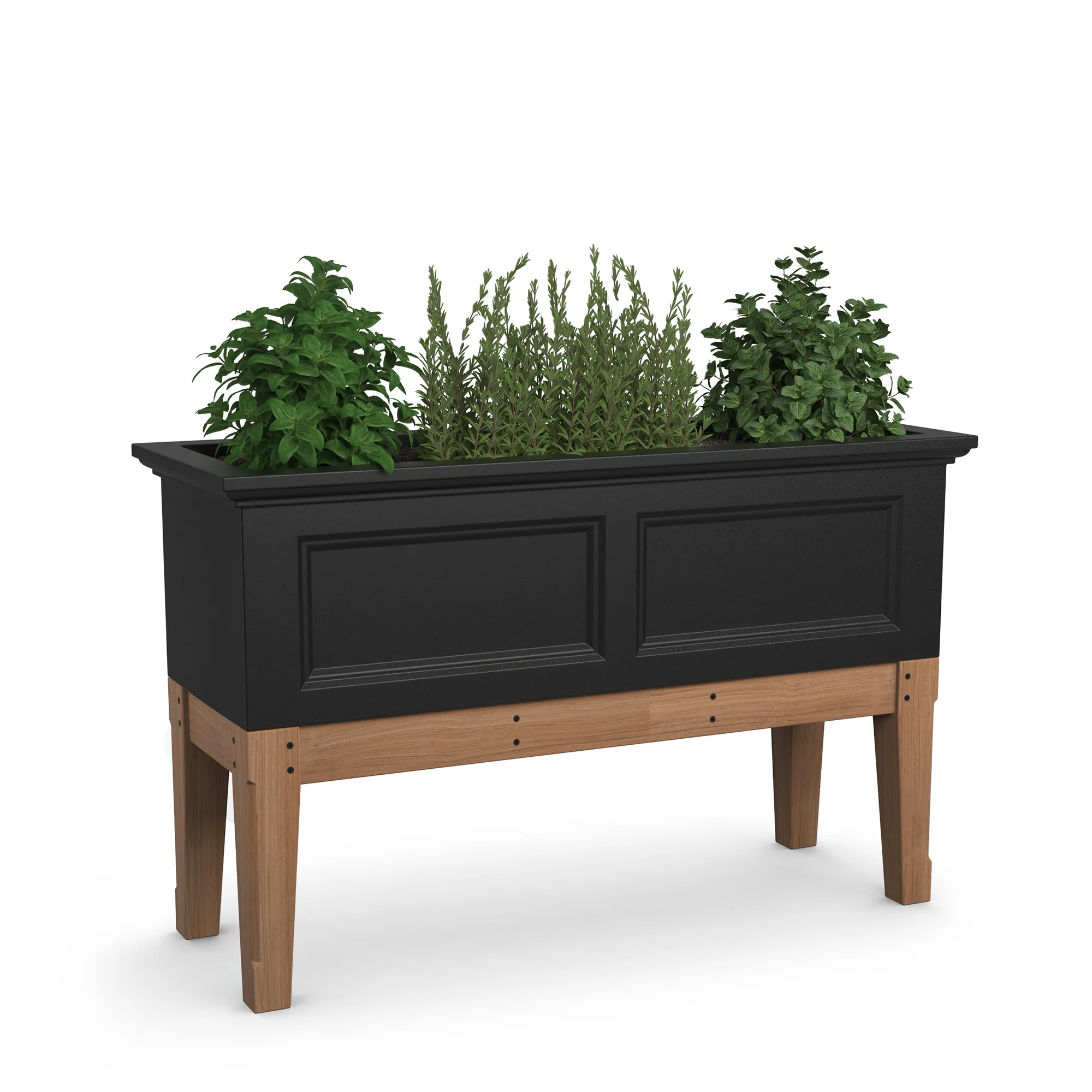 Fairfield 48in Elevated Garden Bed - Black