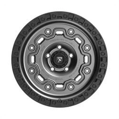 18x9 Fittipaldi Offroad FT100AB Anthracite W/ Black Ring Wheel 8x6.5 (18mm)