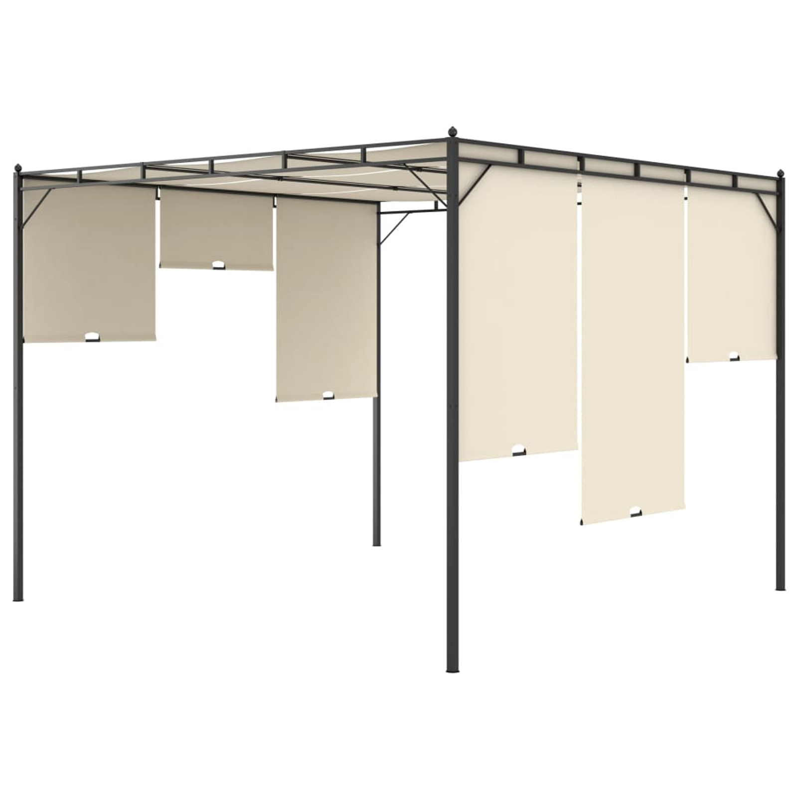 Suzicca Garden Gazebo with Side Curtain 118.1