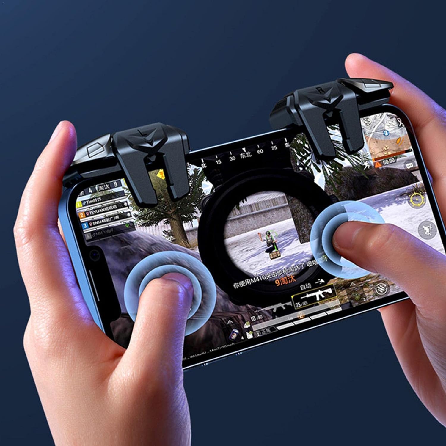 10 Pcs Mobile Triggers,Ergonomic Trigger | Retractable Sensitive Shoot Aim Buttons Avoid Complicated Operation, Reliable Protection Phone Game Controller