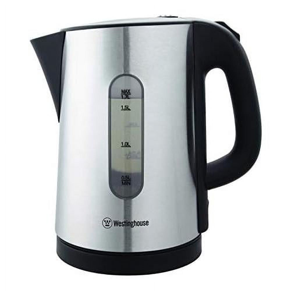 220 Volt 1.7 Liter Kettle Electric Cordless 220V 240 Volts 50Hz / 60 Hz Tea Kettle WKWK0805 Bundle With Plug Adapter