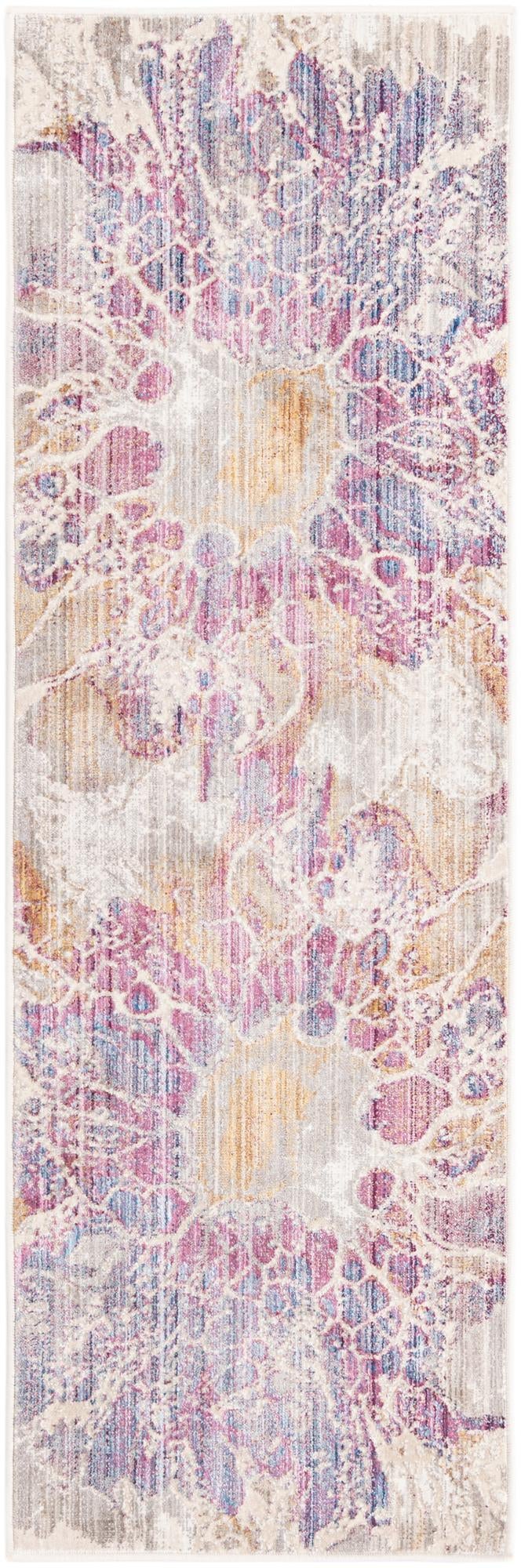 Rugs.com Deepa Collection Rug – 6 Ft Runner Multi Medium Rug Perfect For Hallways, Entryways