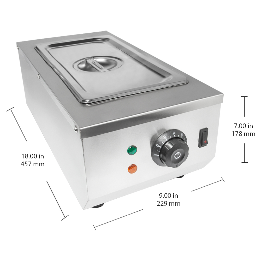 ALDKitchen Electric Food Warmer | 1-Tank Chocolate Melting Pot | 9 Lbs (4 kg) Capacity | 110V