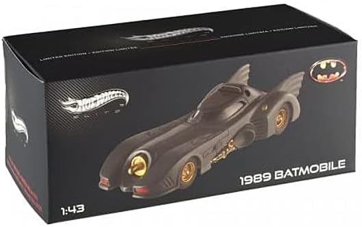 1989 Movie Batmobile Elite Edition 1/43 Diecast Model Car by Hot Wheels