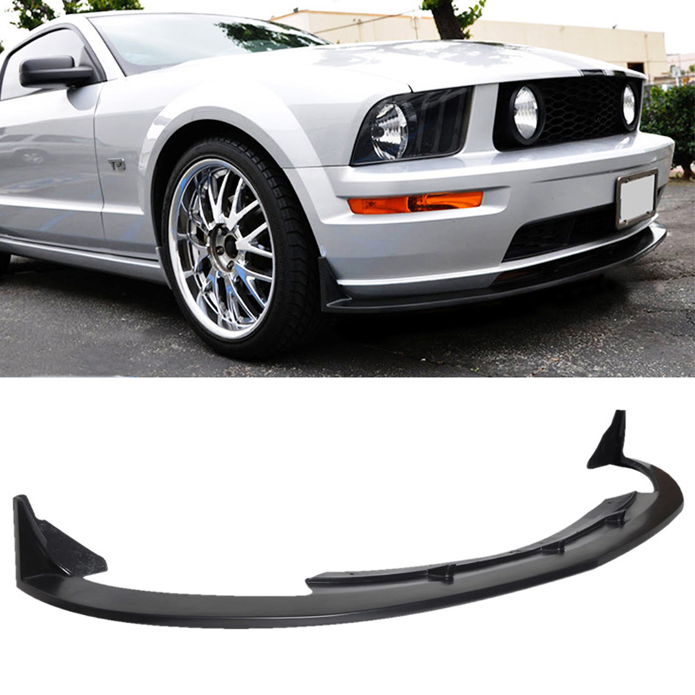 Ikon Motorsports Compatible with 05-09 Ford Mustang V8 Type CV3 Urethane Front Bumper Lip Spoiler Under