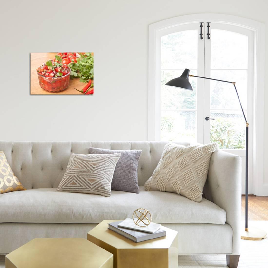 Fresh Hot Raw Salsa with Tomatoes, Onions, Chili and Cilantro, Unframed Photographic Print Wall Art by Olgany Sold by Art.Com