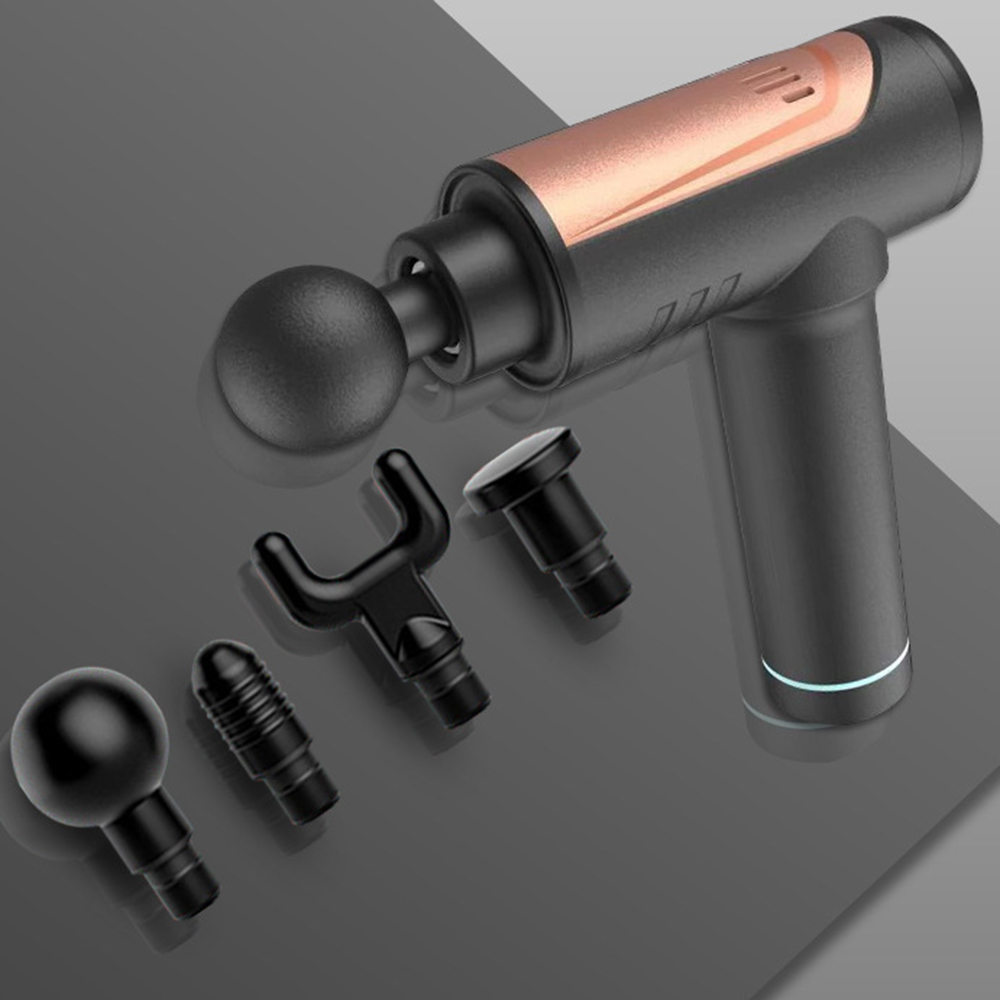 6 Heads LCD Massage Gun Percussion Massager Muscle Relaxing Therapy Deep Tissue Fascia Gun
