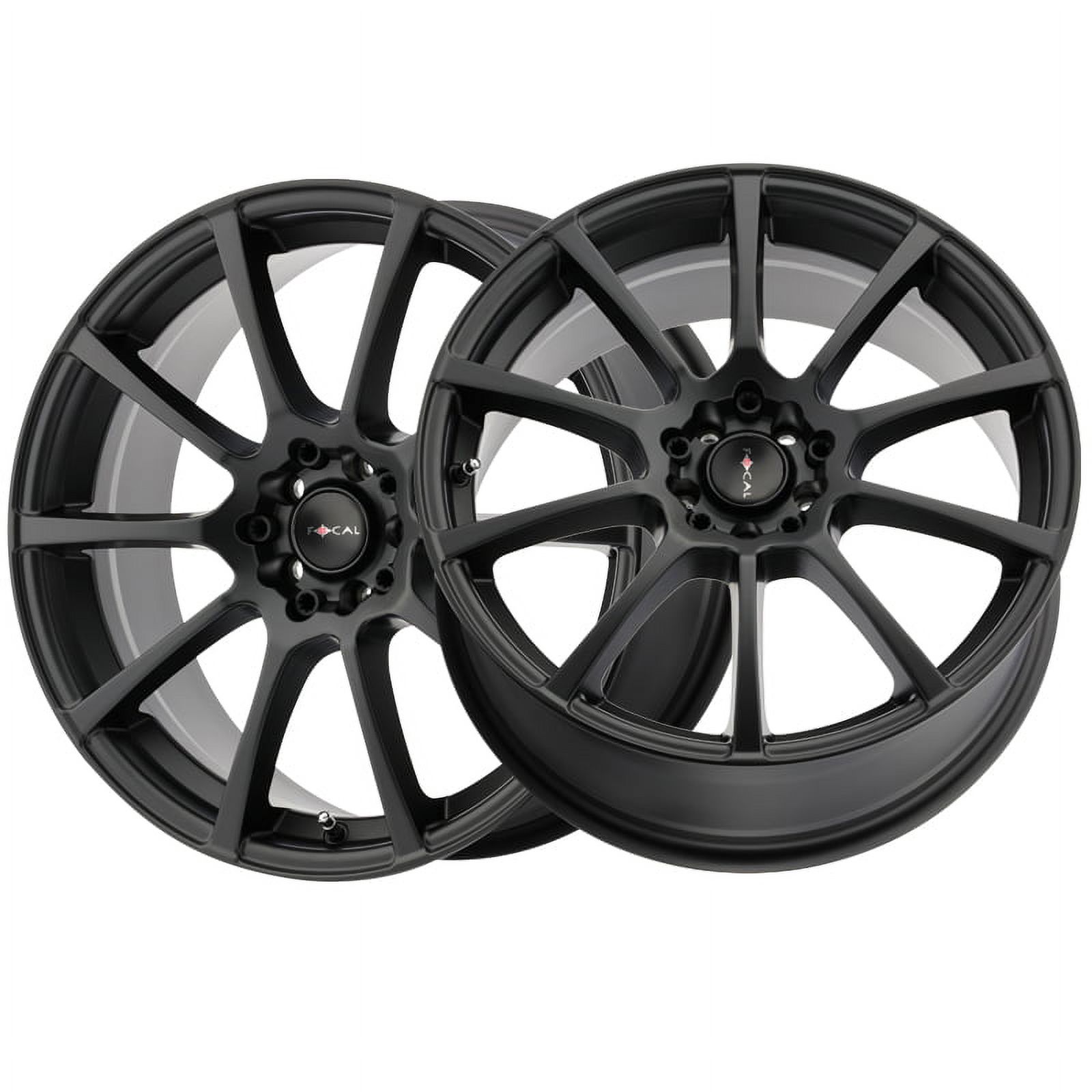 18x8 Focal 448SB F-20 Satin Black Wheel 5x100 (40mm)