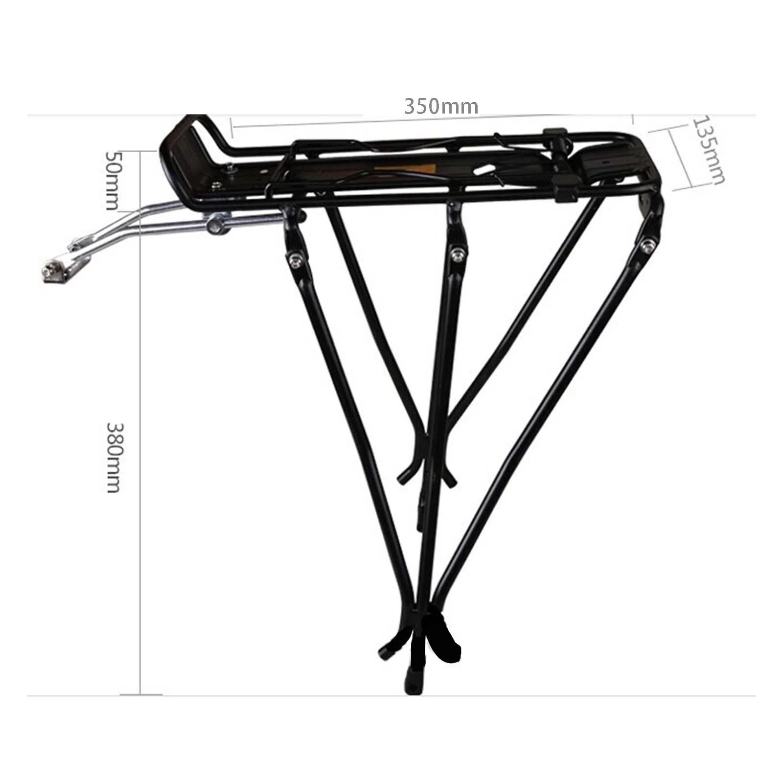 Bike Rear Carrier Rack Pannier Rack Mounted Holder Stand Luggage Cycling Equipment Distance Cycling Travel