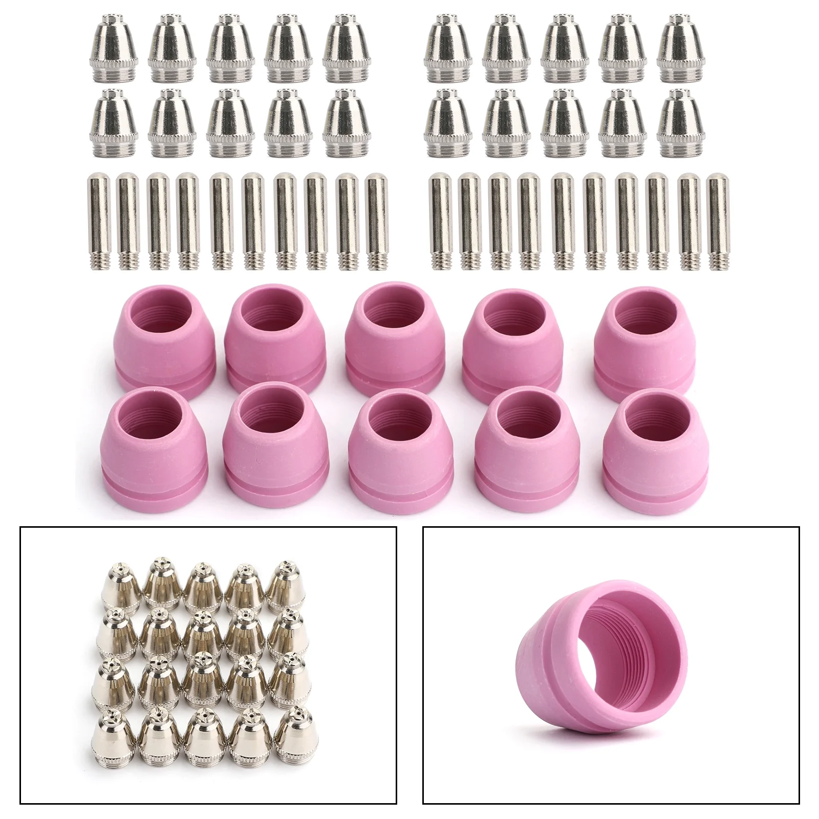 50Pcs Plasma Cutter Consumables AG-60 SG-55 Plasma Torch Cutting
