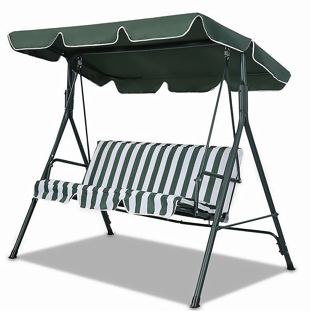 Swing Chair Canopy Top Cover Rain Canopy Top Cover Rain Proof Dust Guard for Outdoor Porch Patio Yard Garden Hammock Deep Green