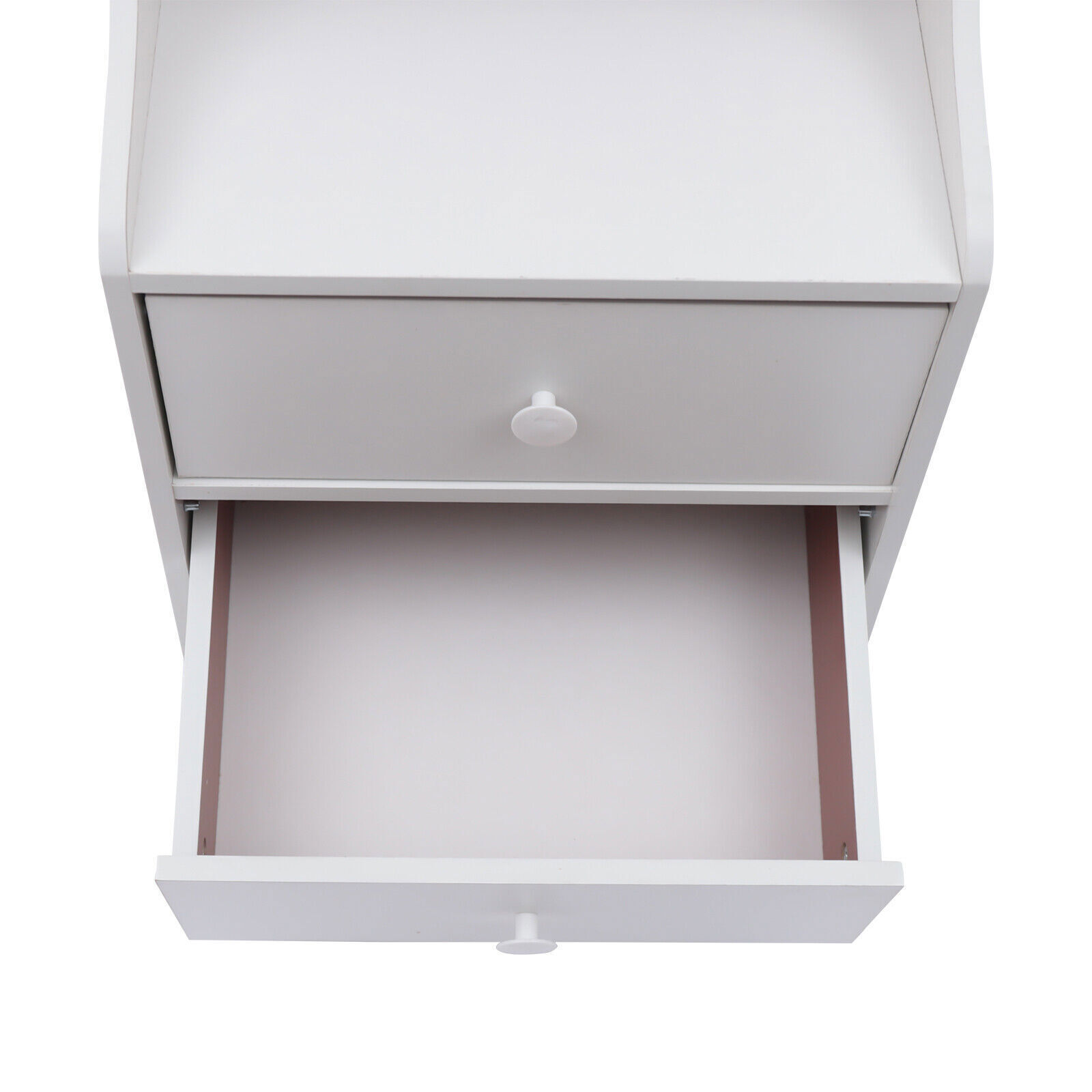 Modern 2 Drawer Chest of Drawer Bedside Table Nightstand Furniture Bookshelf