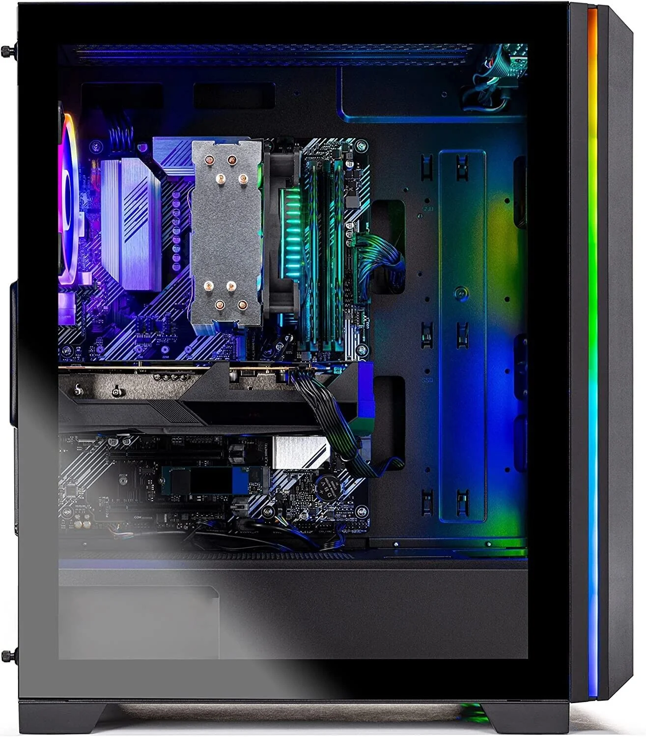 Skytech Chronos Gaming PC Desktop – Intel Core i5 12400F 2.5 GHz, Intel Arc A750, 1TB NVME Gen4 SSD, 16GB DDR4 RAM 3200, 650W Gold PSU, 11AC Wi-Fi, Windows 11 Home 64-bit