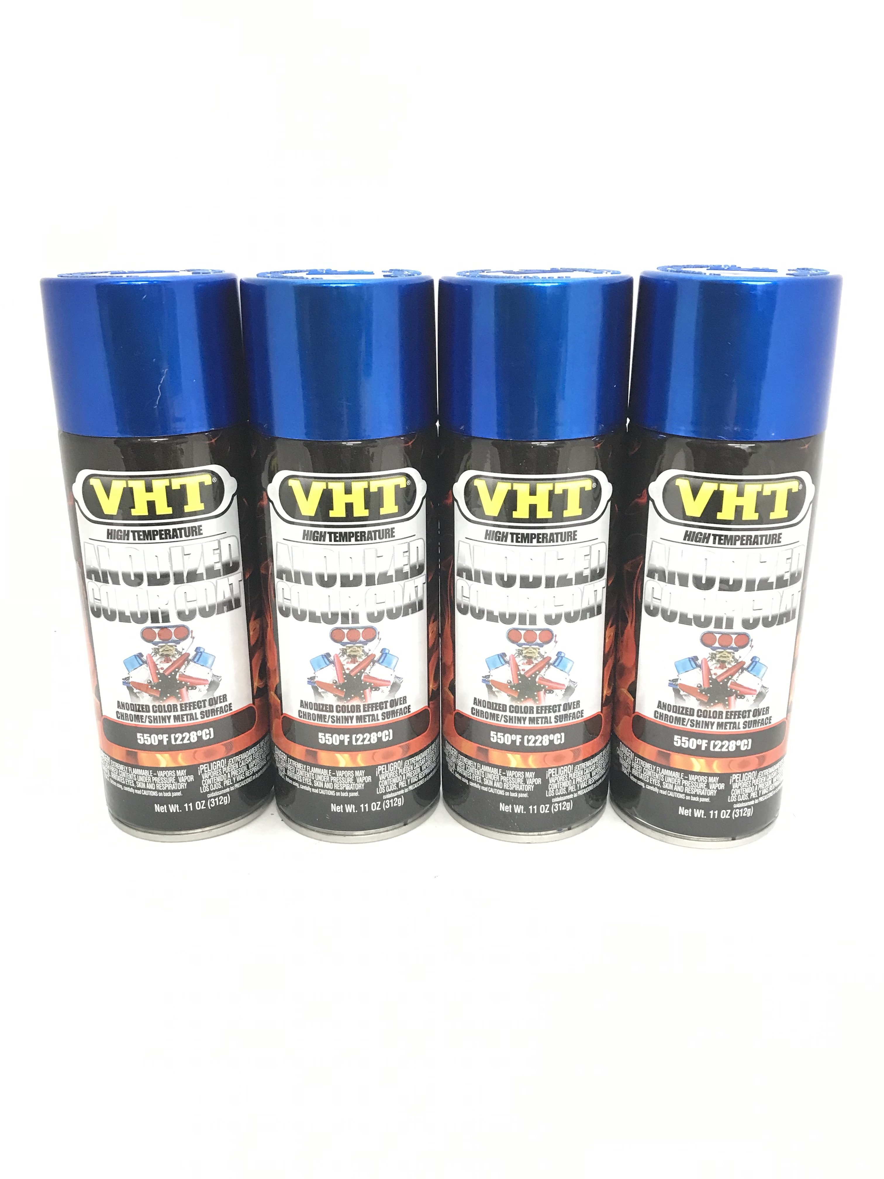 VHT SP451-4 PACK BLUE High Temperature Engine Anodized Color Coat - 11 oz Aerosol