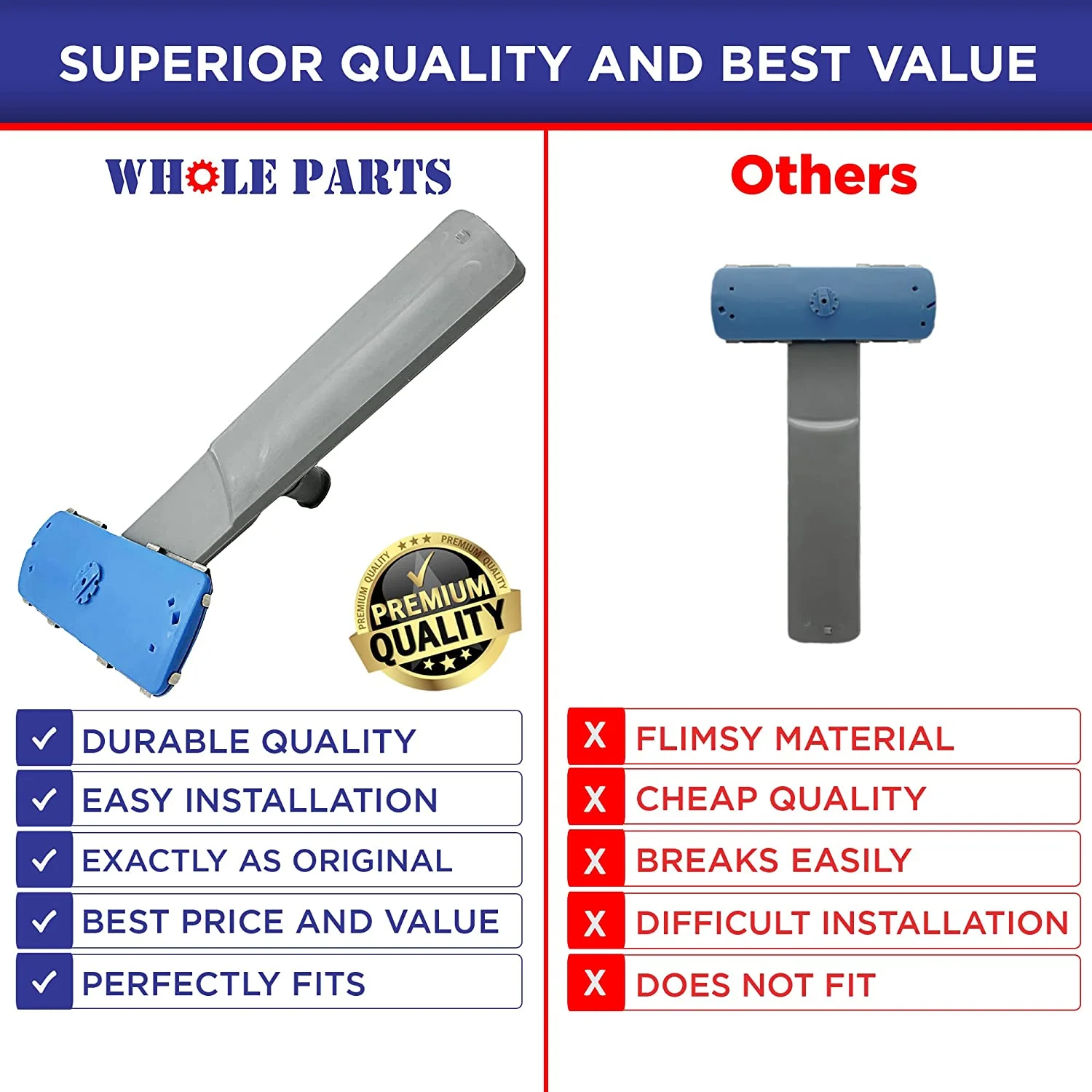 Whole Parts Dishwasher Lower Spray Arm Part # 5304506660 - Replacement and Compatible With Some Frigidaire Dishwashers