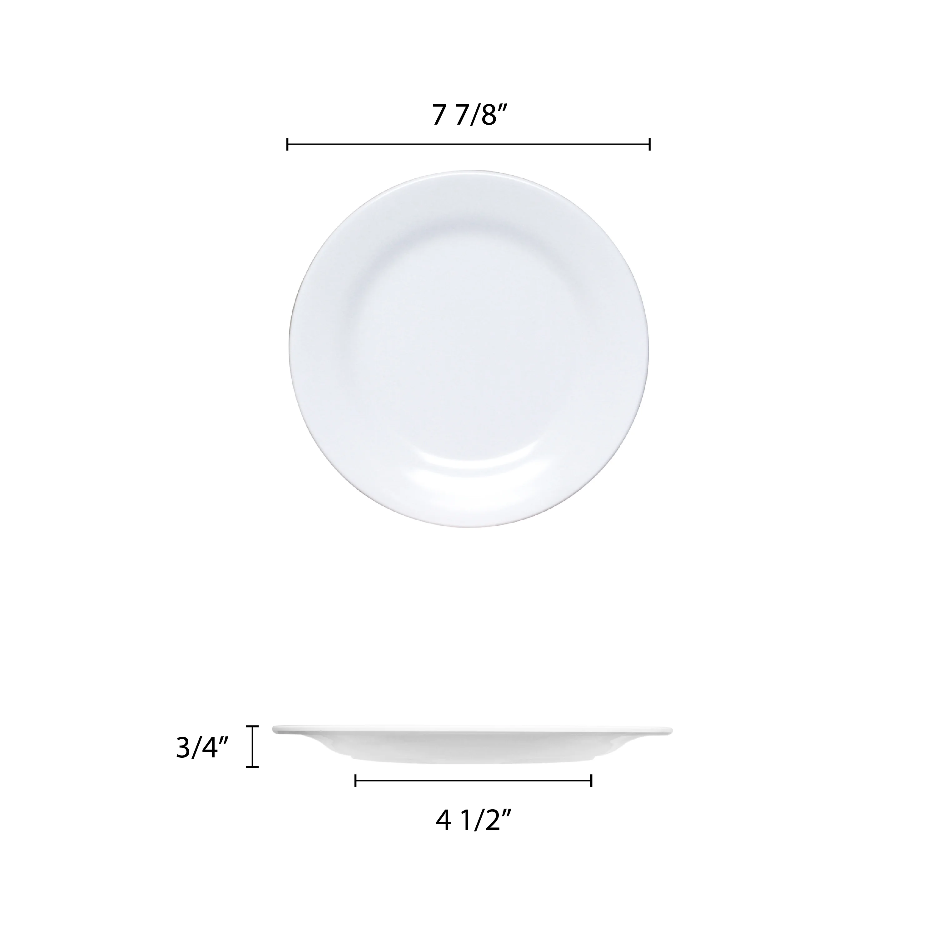 Excellante Imperial Melamine Dinnerware Collection 7 7/8