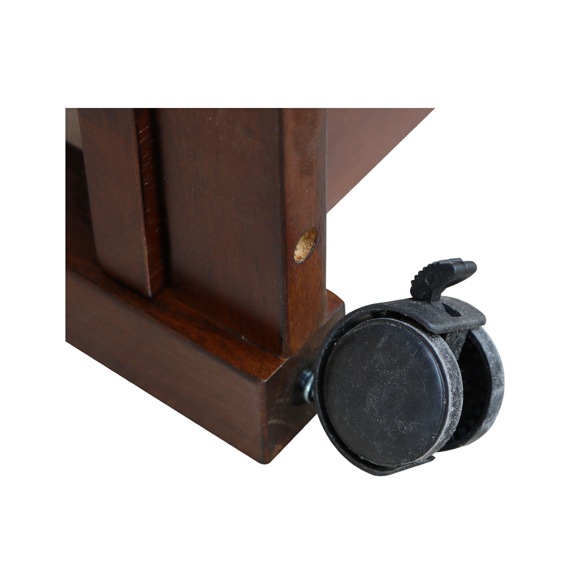 International Concepts Solid Wood Microwave Kitchen Cart, Cinnamon/Espresso