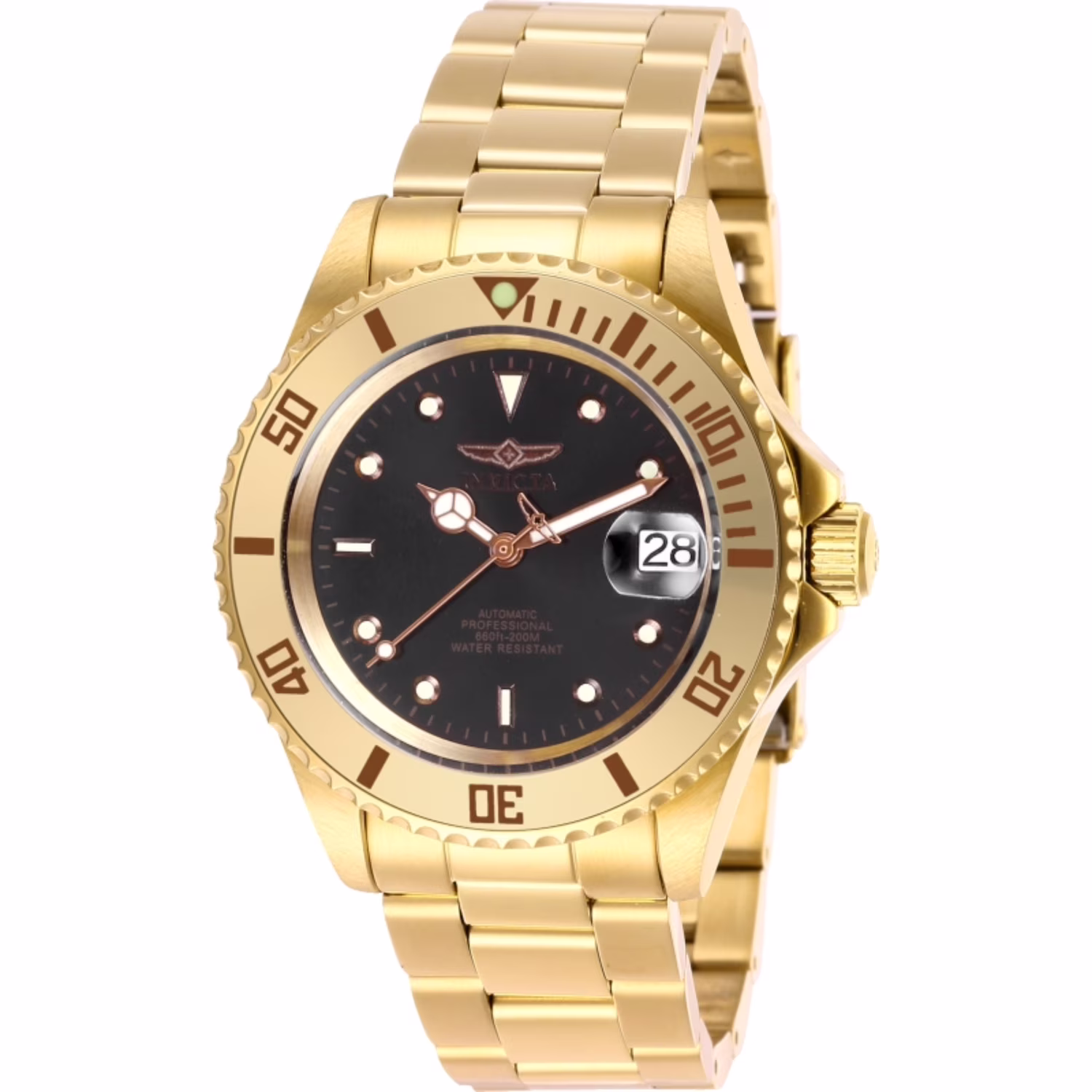 Invicta Men's Pro Diver 28664 Gold Stainless-Steel Automatic Self Wind Diving Watch