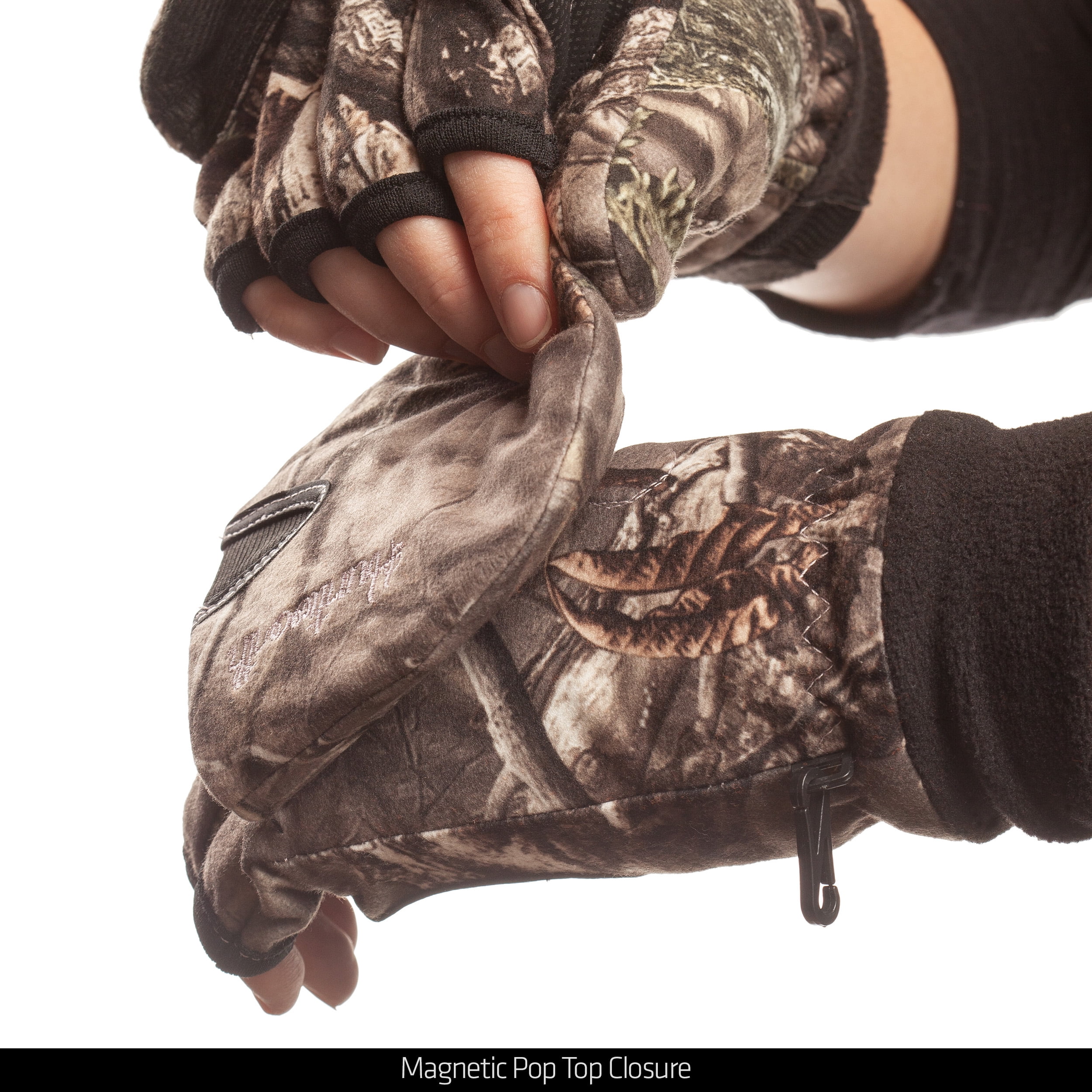 Ladies Hiddn Camo Pop Top Glove Medium