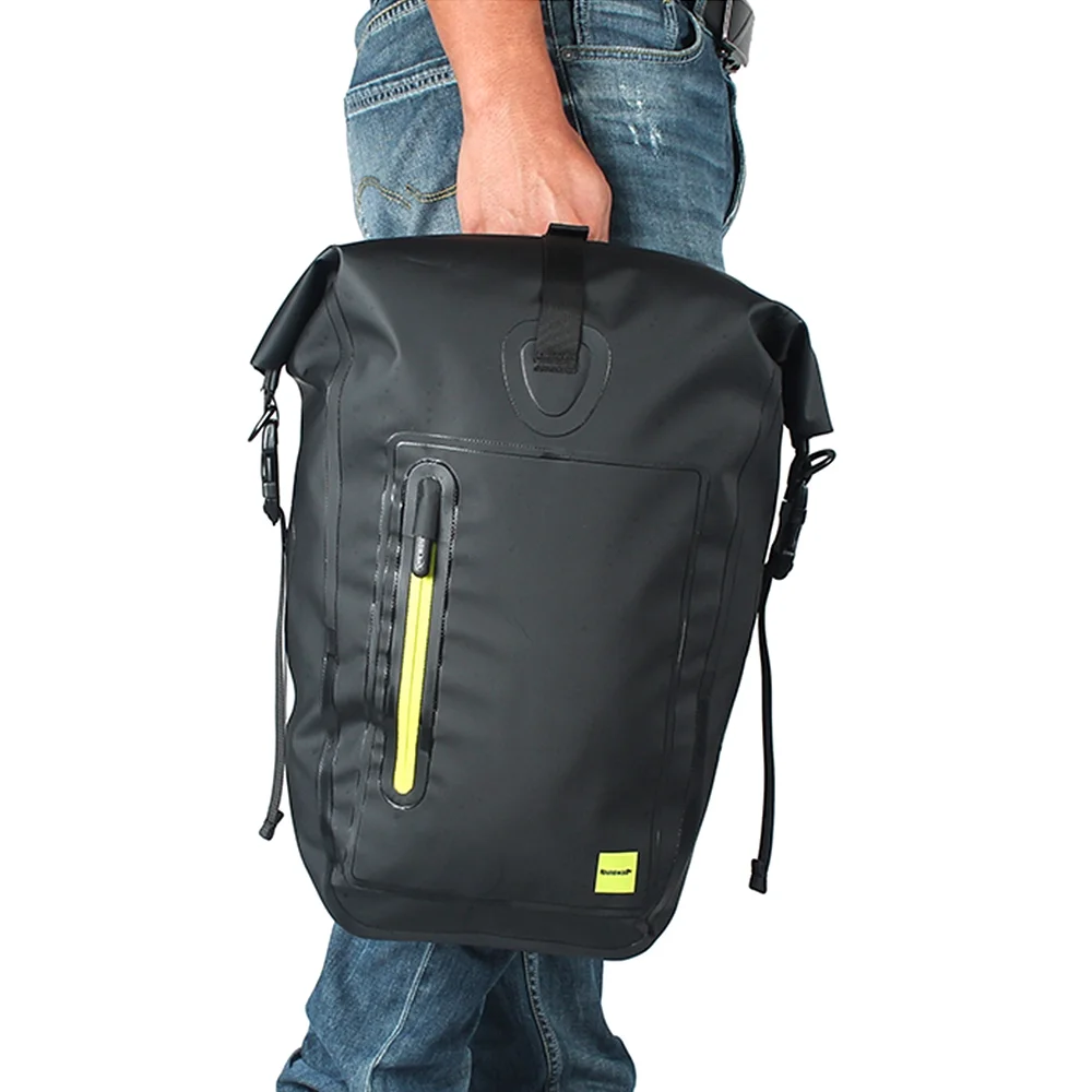 25L Waterproof Bike Rear Rack Pannier Bag Cycling Rear Seat Bag Shoulder Bag