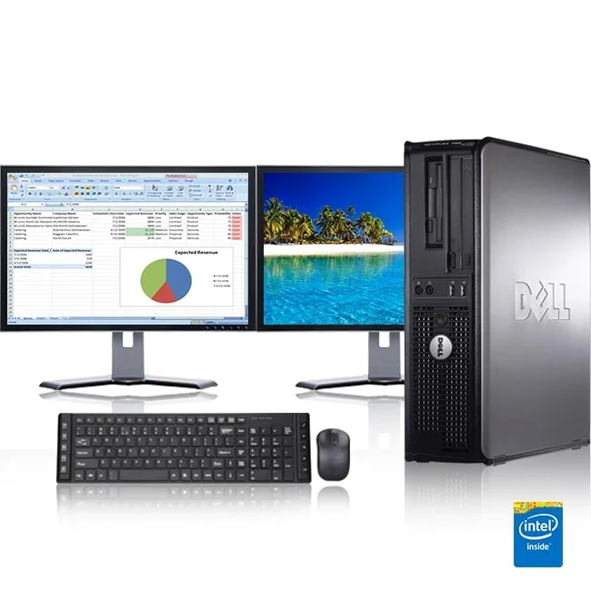 Restored Dell Optiplex Desktop Computer 2.9 GHz Core 2 Duo Tower PC, 6GB, 500GB HDD, Windows 10 Home x64, 17