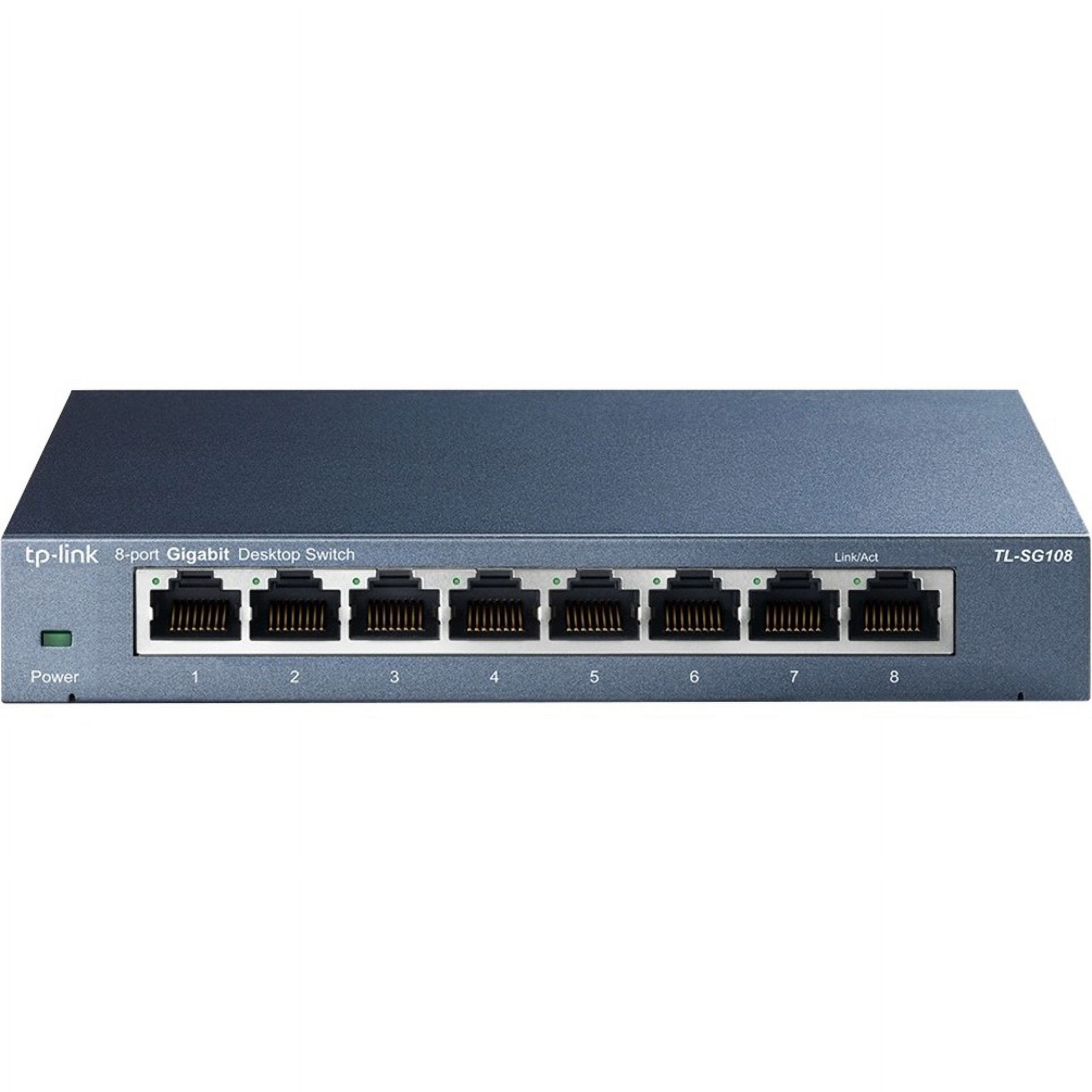 TP-LINK TL-SG108, 8 Port Gigabit Unmanaged Ethernet Network Switch