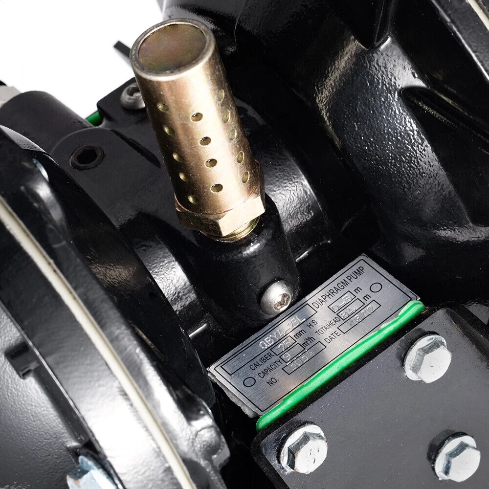 ECUTEE 35GPM Air-Operated Double Diaphragm Pump Aluminum 1