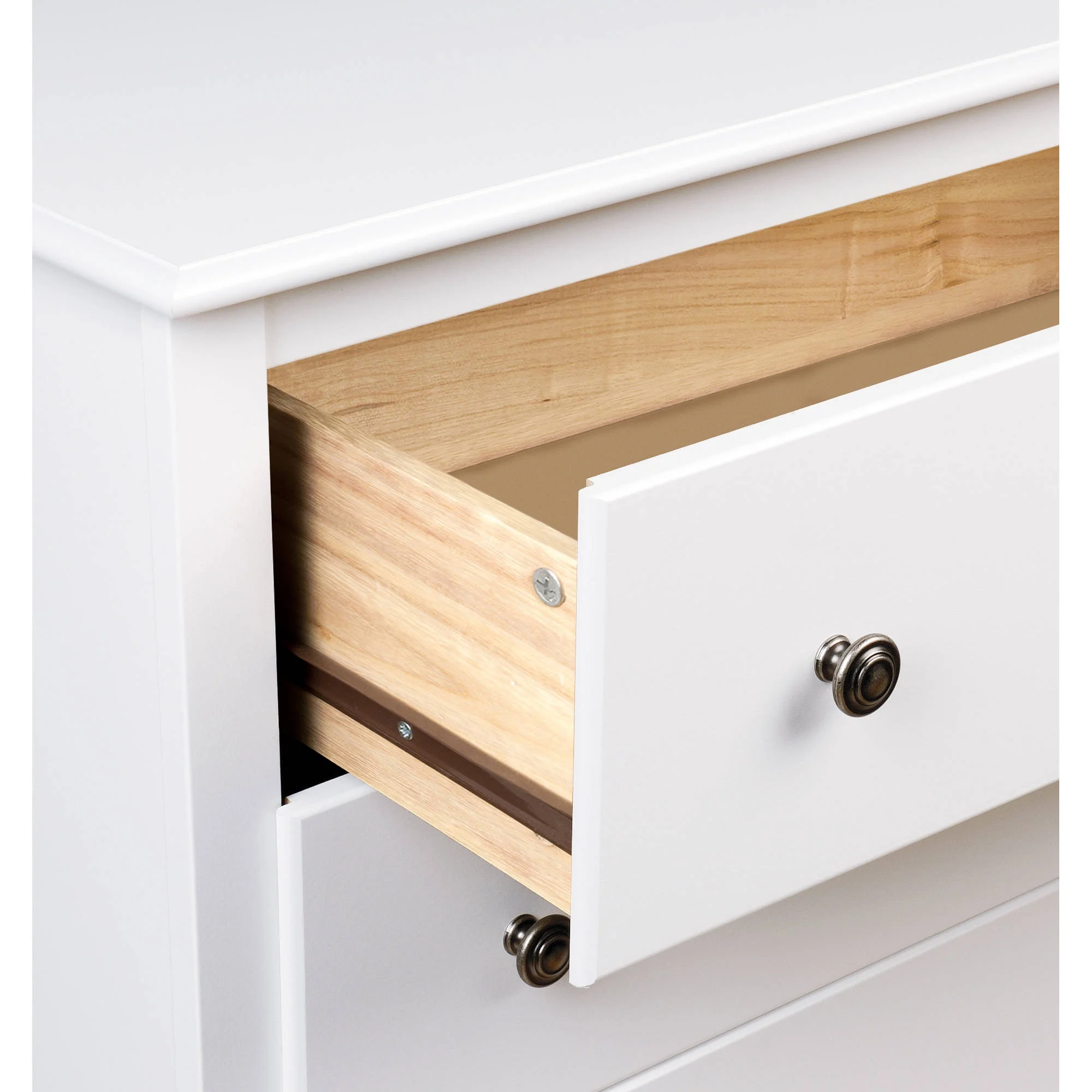 Prepac Monterey 2 Drawer Bedroom Nightstand, White