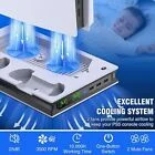 White PS5 Controller Charging Stand with 2 Cooling Fans - Sony Playstation 5