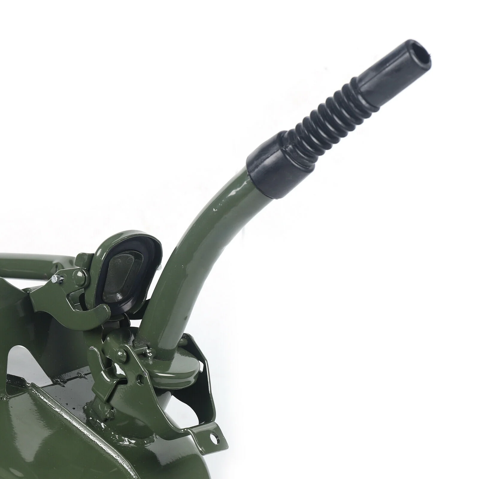 5Gallon 20L Gas Can Steel Gasoline Container Oil Gas Tank Emergency Backup 5 Gallon Can 20L Gas Steel Tank Emergency Backup Green Off Road Gas