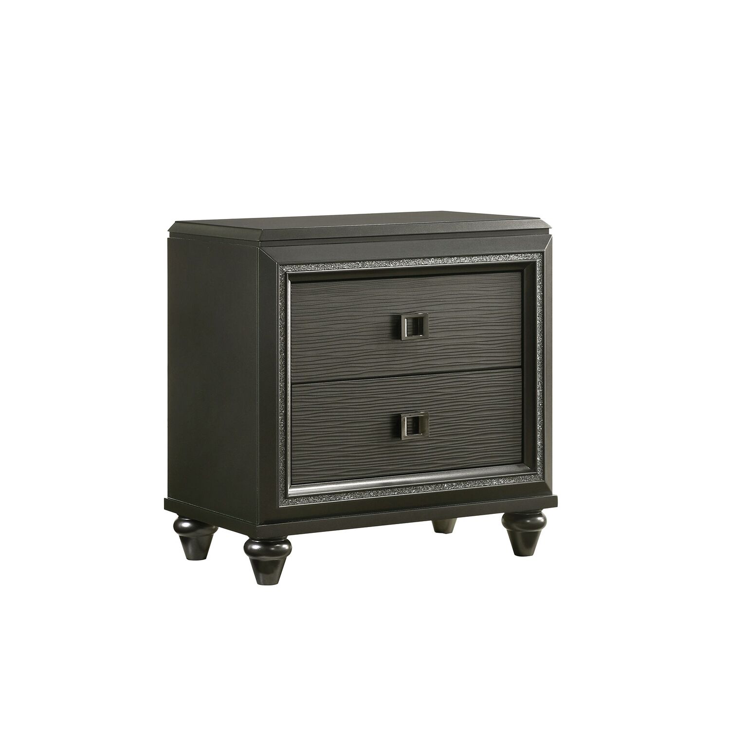 Picket House Furnishings Faris 2-Drawer Nightstand in Black