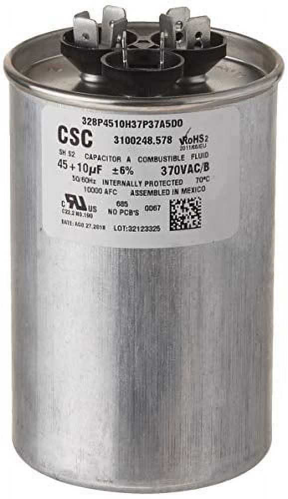 Dometic 3311563.000 A/C Run Start Fan Capacitor 45/10 MFD