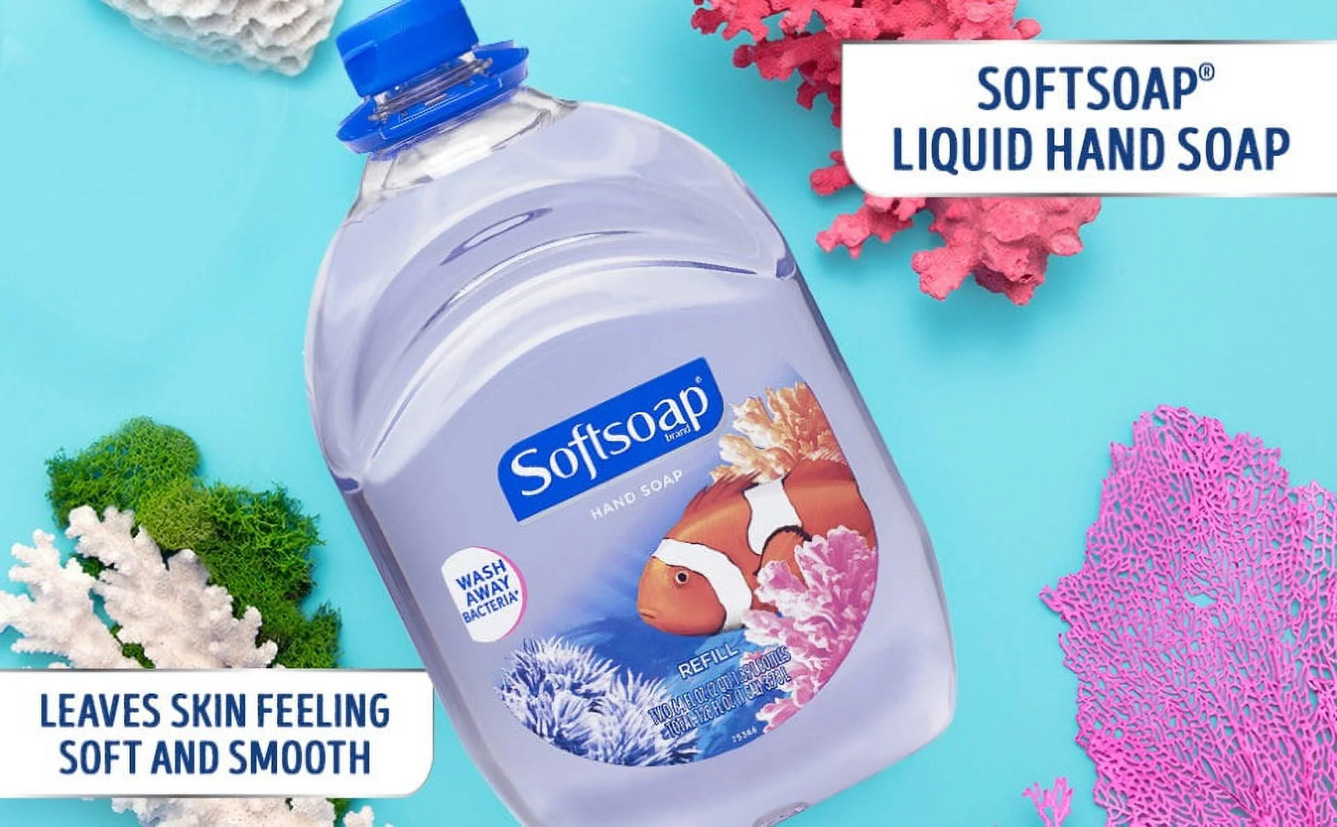 Softsoap Liquid Hand Soap Aquarium Series 64-Ounce Refill Bottle