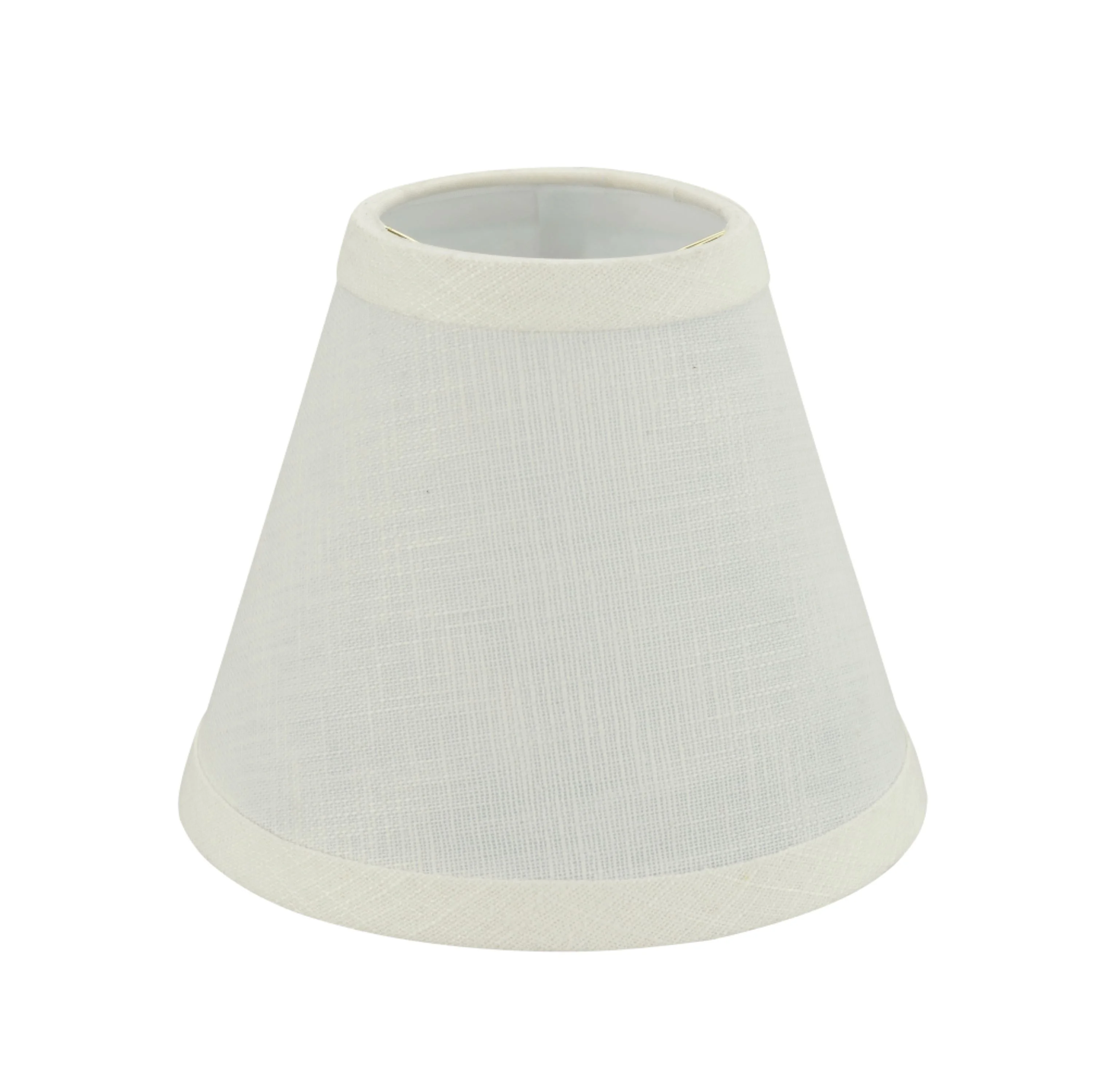 Aspen Creative 32110-5 Small Hardback Empire Shape Chandelier Clip-On Lamp Shade Set (5 Pack), Transitional Design in Off White, 6