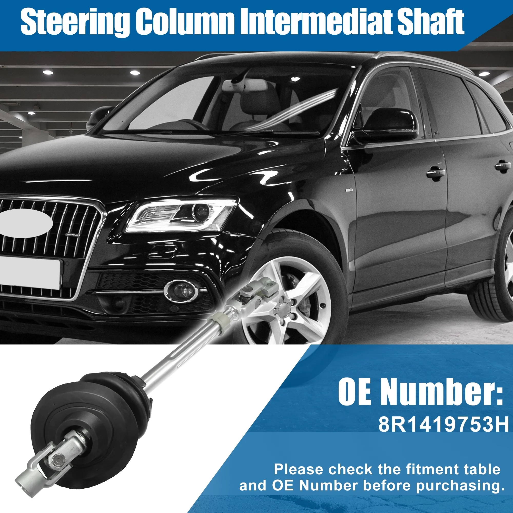 Steering Shaft Lower Intermediate Steering Column 8R1419753H for Audi SQ5 3.0L V6 2014-2017