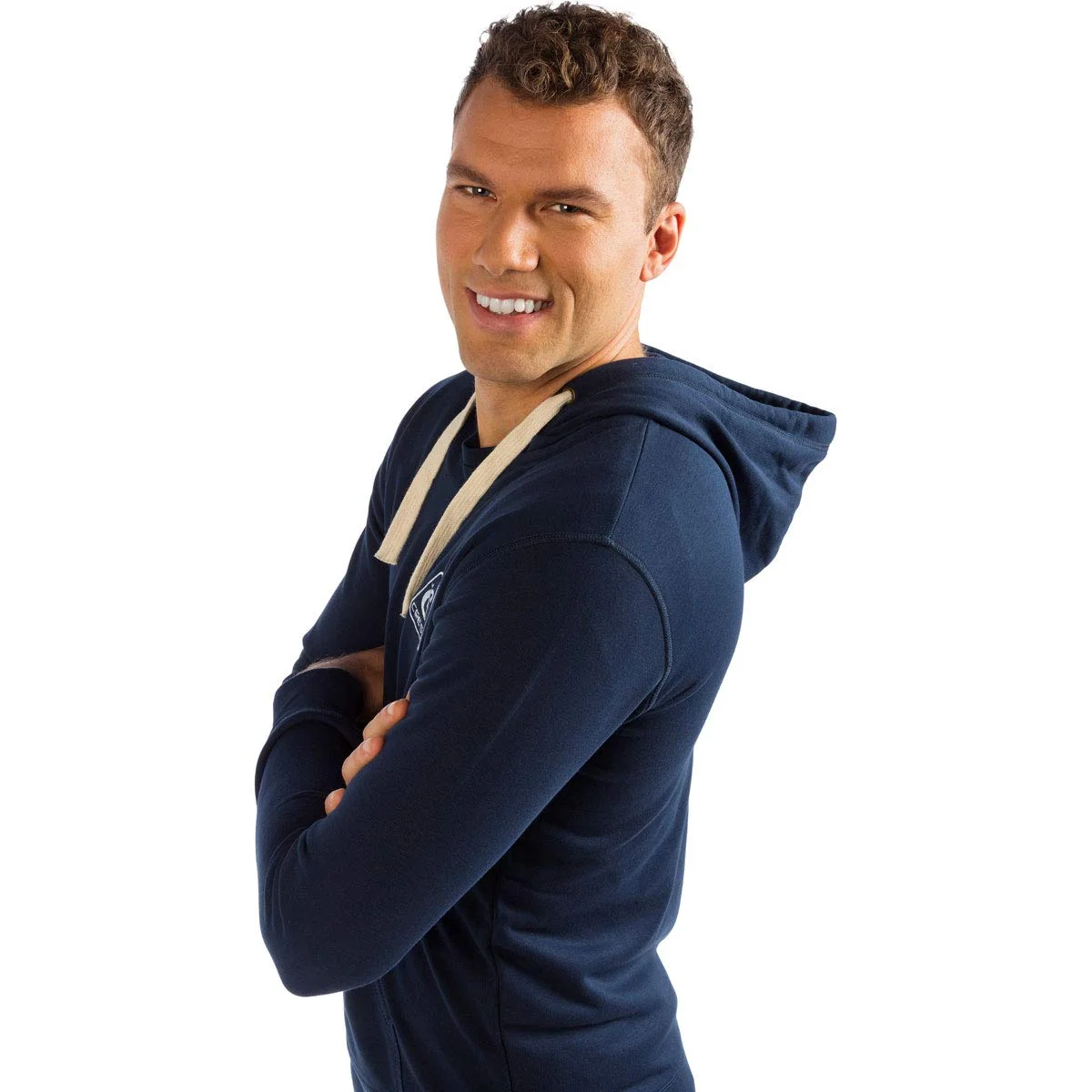 Cressi Men'S Full-Length Front Zipper With Drawstring Hoodie Blue (7 / XXX-Large)